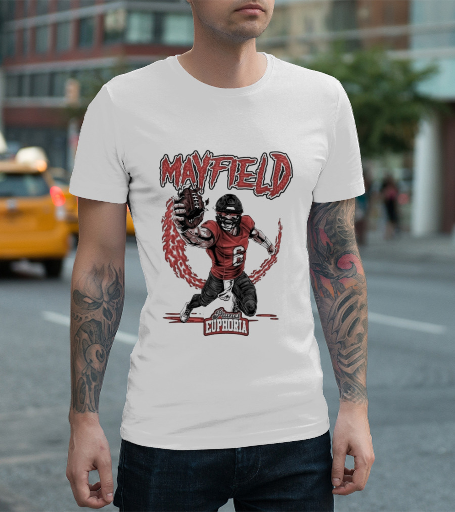 Mayfield Oklahoma Fire Cannon Football T-Shirt