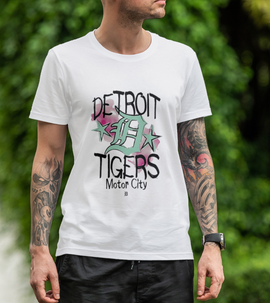 Detroit Tigers Motor City Punk Core Lifestyle T-Shirt