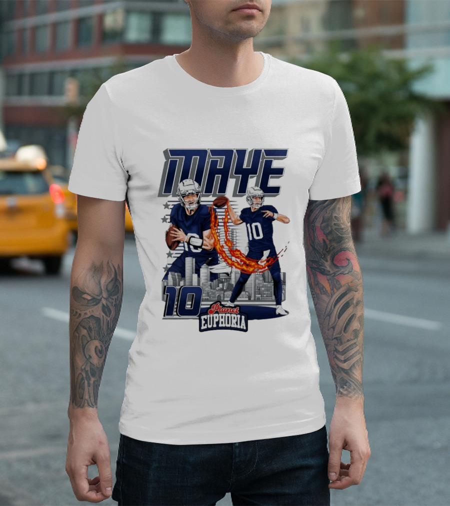 Maye 10 City's Hope Planet Euphoria Football Quarterback T-Shirt