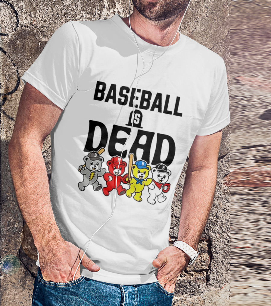 Grateful Dead Baseball Bears Is Dead Night T-Shirt