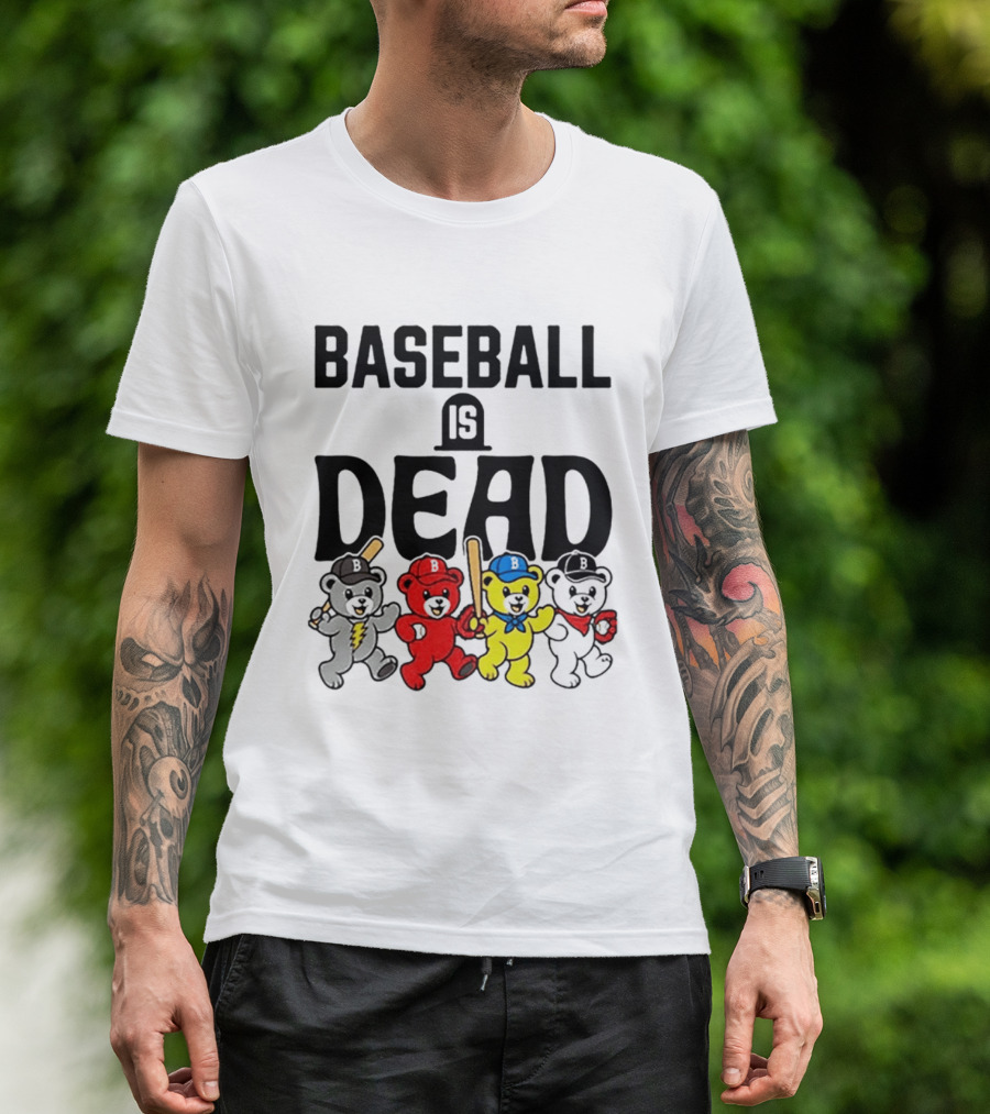 Grateful Dead Baseball Bears Is Dead Night T-Shirt