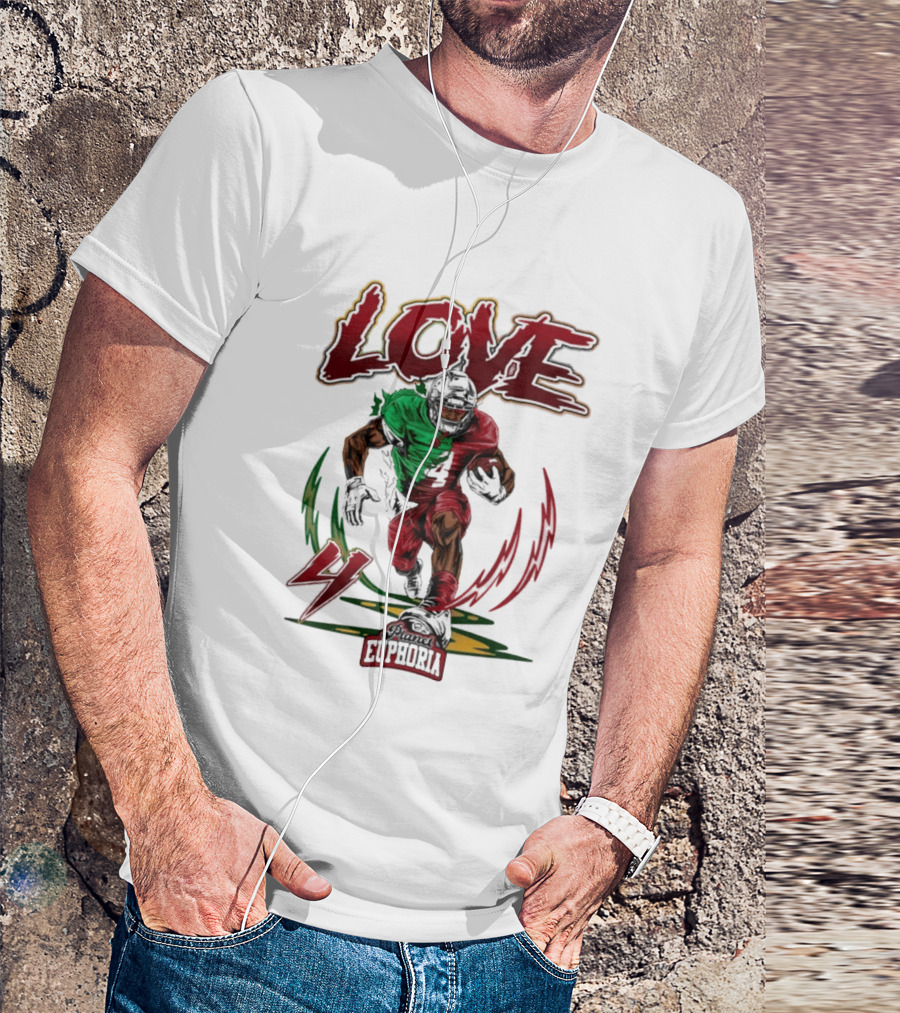 Jeremiyah Love Euphoria 4 Football T-Shirt