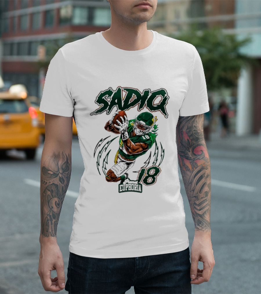 Sadiq Euphoria Football Catch 18 T-Shirt