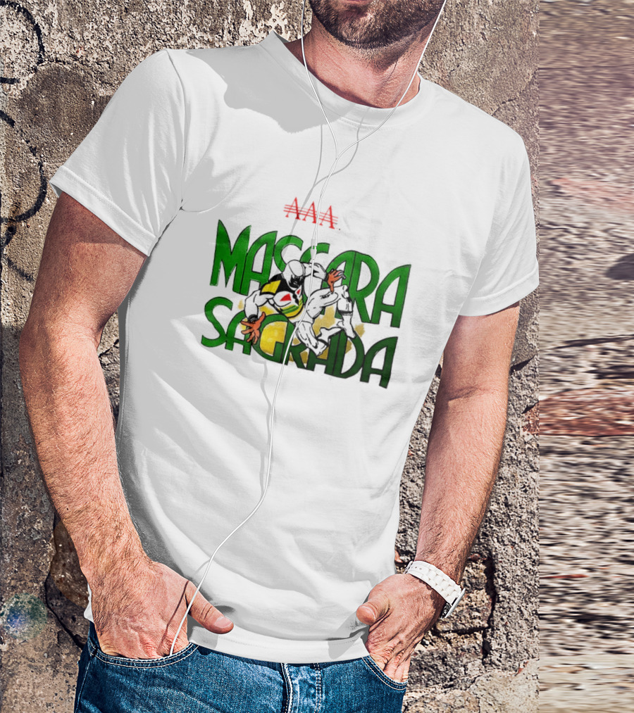 Máscara Sagrada AAA Lucha Libre Mexican Wrestling Hero T-Shirt