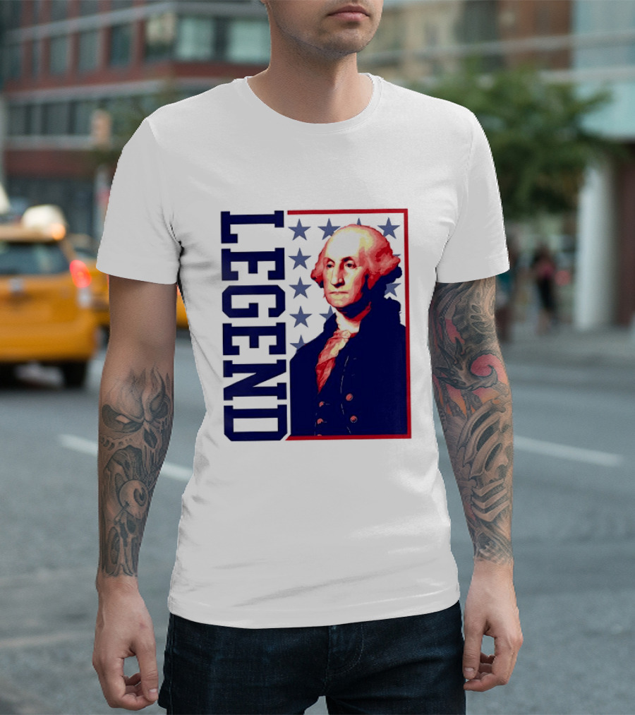 Legend George Washington 250th Anniversary America Freedom T-Shirt