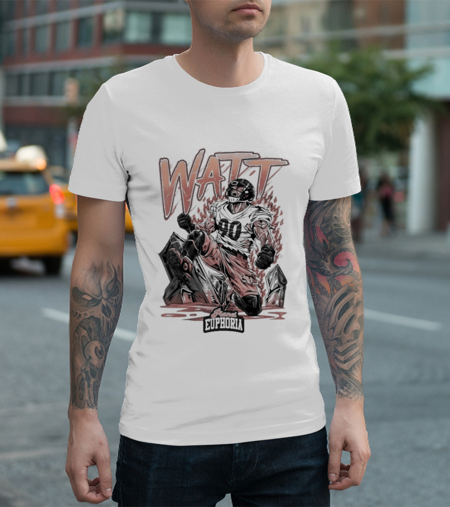 Watt Unstoppable Roar Number 90 Euphoria T-Shirt