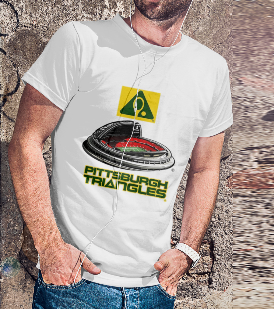Pittsburgh Triangles Civic Arena Tennis Logo Roof Open T-Shirt