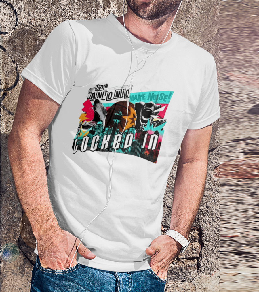 San Antonio Spurs Locked In Make Noise Basketball T-Shirt
