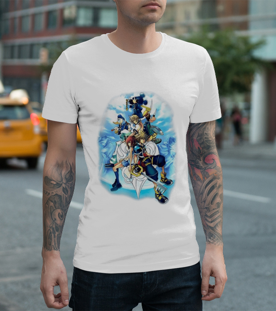 Kingdom Hearts 2 Disney Characters Adventure Ensemble T-Shirt