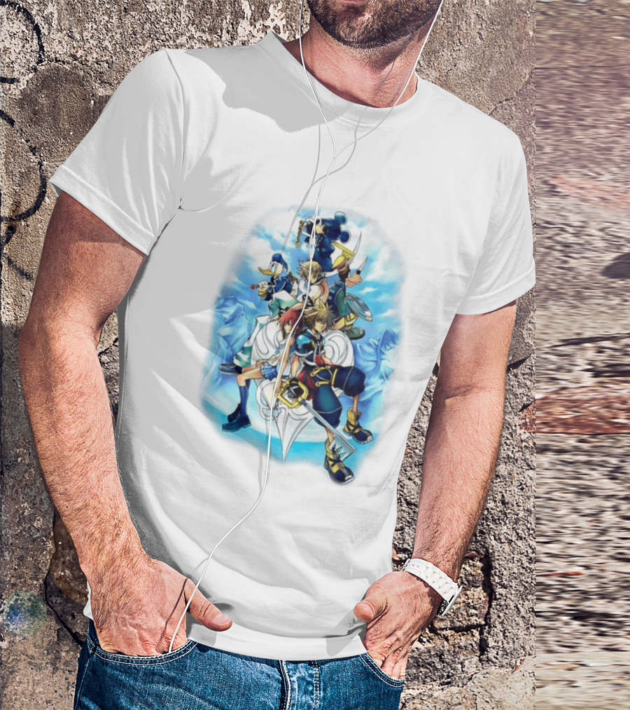 Kingdom Hearts 2 Disney Characters Adventure Ensemble T-Shirt