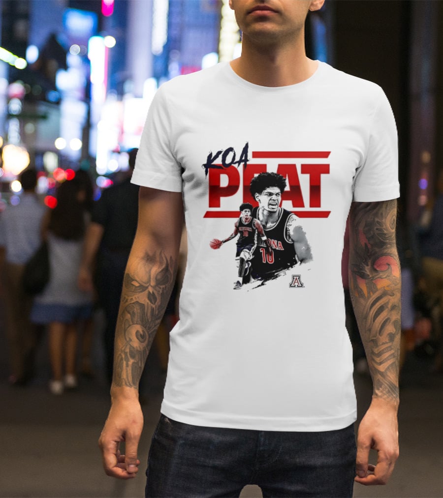Koa Peat Arizona 10 Wildcats Basketball T-Shirt