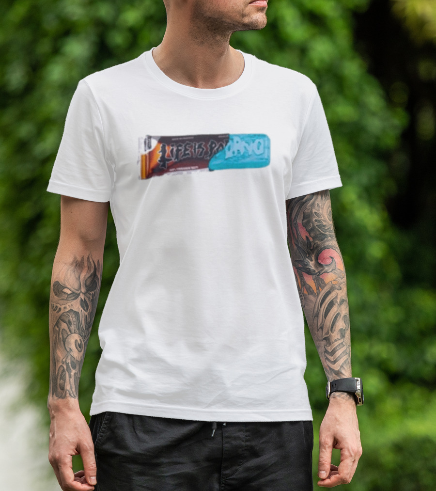 Life Is Porno Protein Bar Wrapper T-Shirt