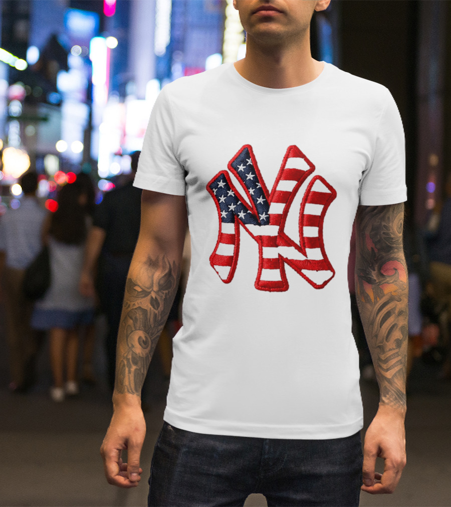 Yankees 4th Of July Stars And Stripes NY 2026 Giveaway T-Shirt