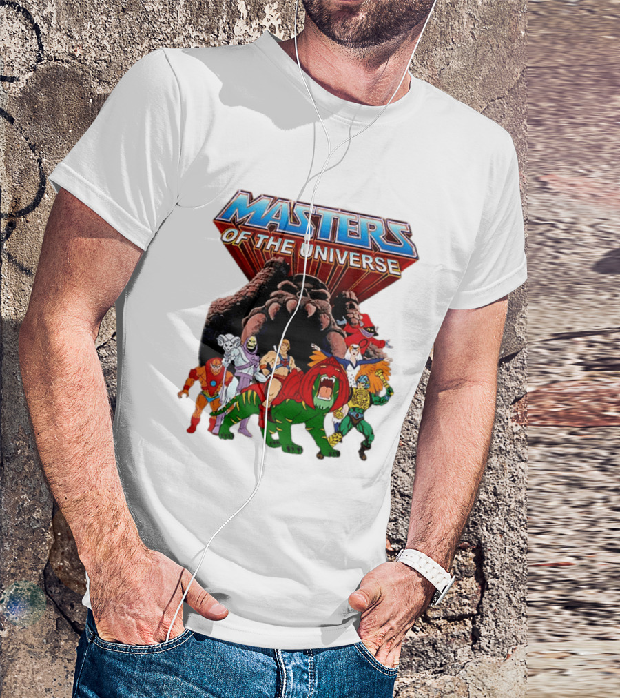 Masters Of The Universe He Man Skeletor Battle Cat Teela Beast Man Man At Arms Orko Animation Characters T-Shirt