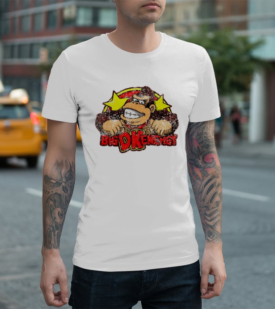 BIG DK Energy Retro Style Gaming Ape T-Shirt