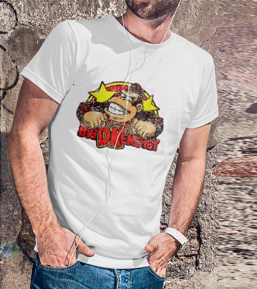 BIG DK Energy Retro Style Gaming Ape T-Shirt