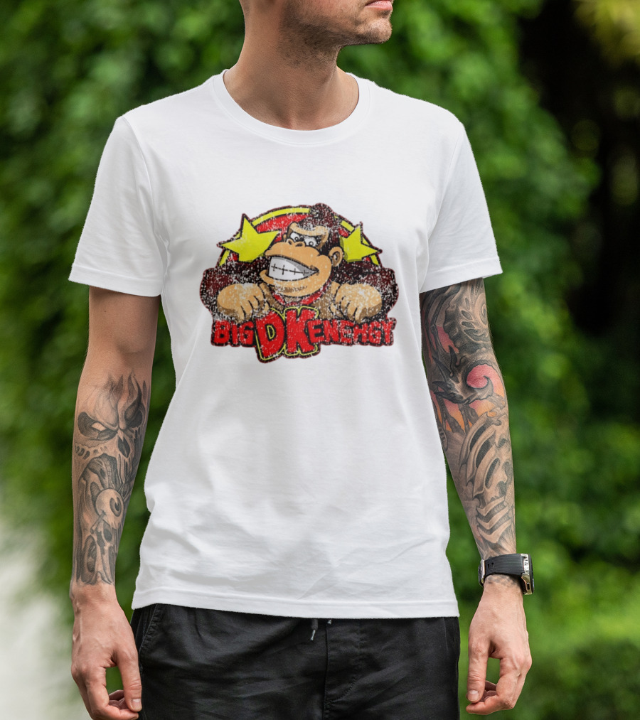 BIG DK Energy Retro Style Gaming Ape T-Shirt