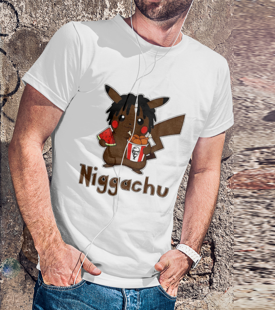 Pikachu X Nigga Niggachu KFC Meme T-Shirt