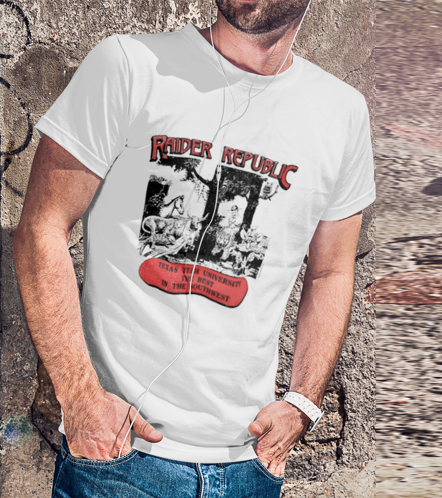 Raider Republic Texas Tech University Best In The Southwest Cowboy T-Shirt