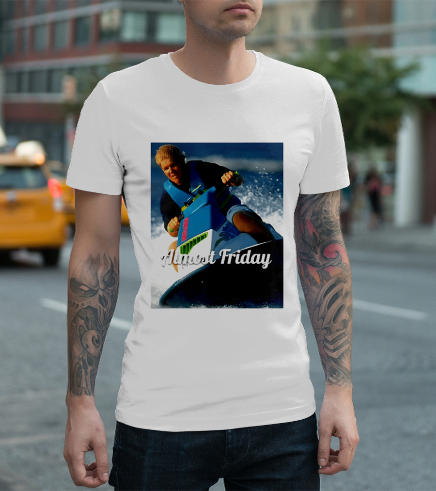 John Daly Throttle Jet Ski Almost Friday T-Shirt