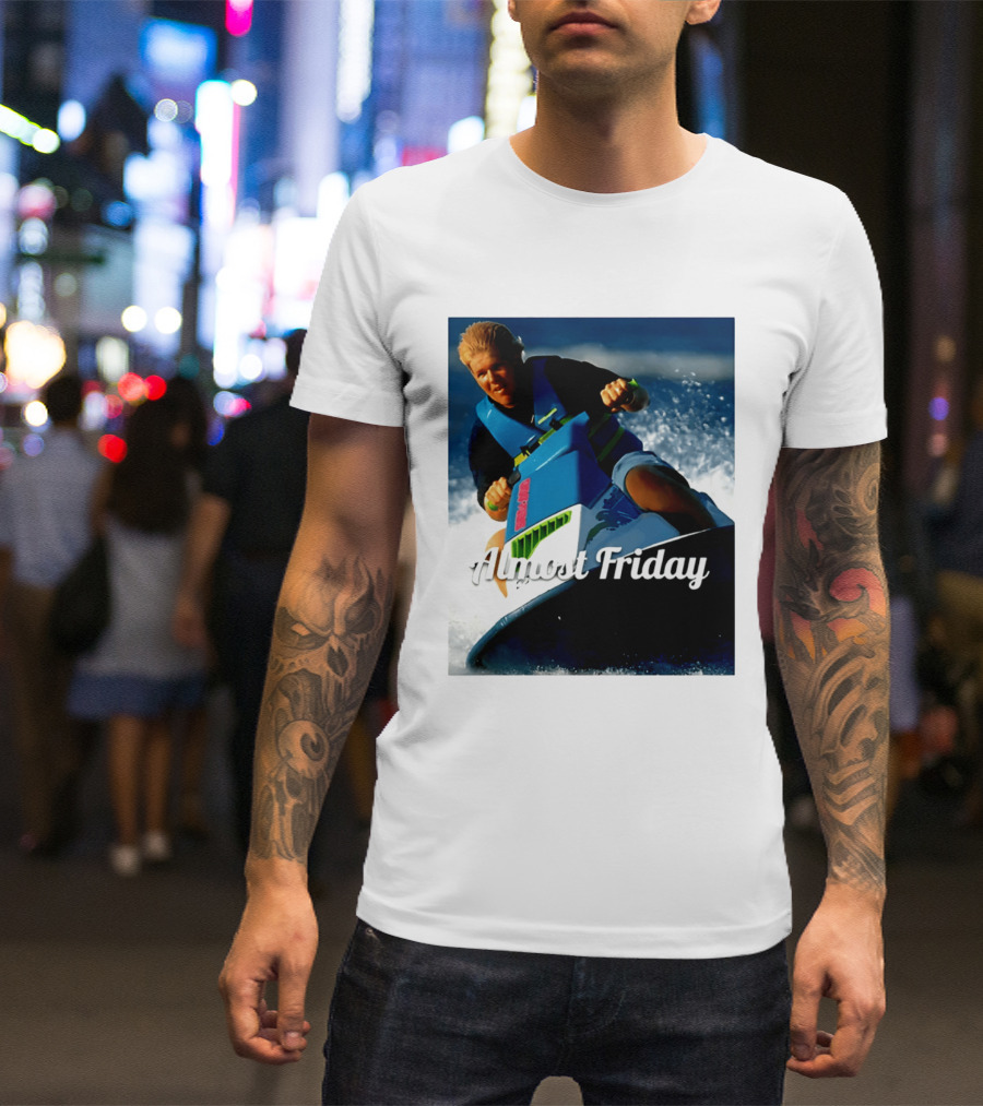 John Daly Throttle Jet Ski Almost Friday T-Shirt