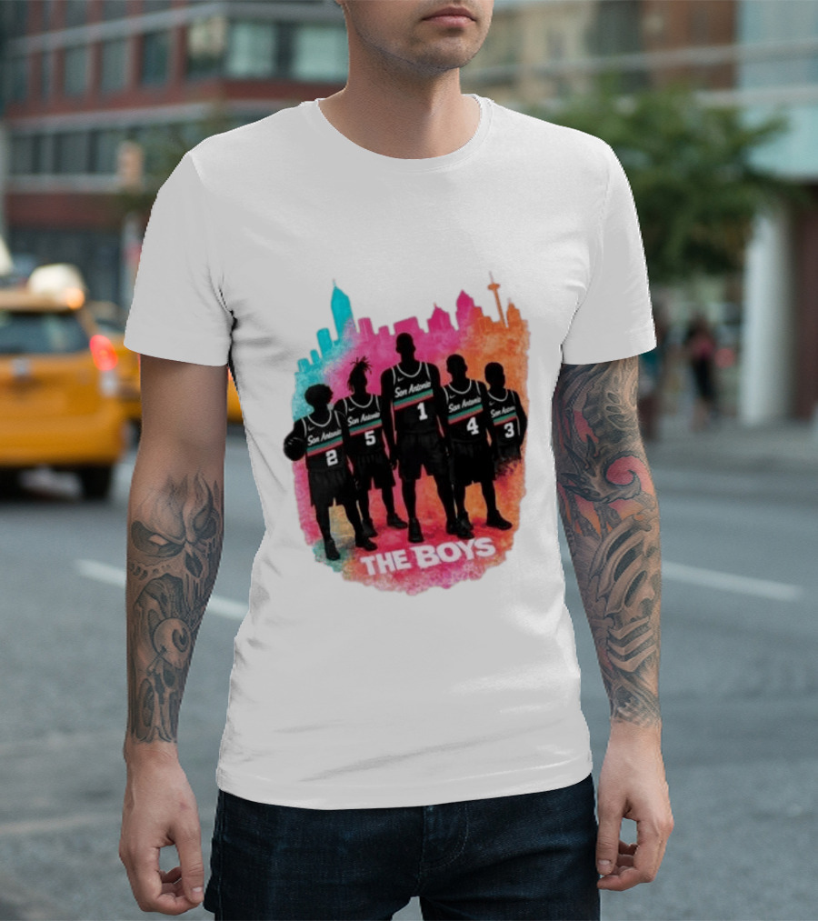 San Antonio Splash Hoops Skyline The Boys T-Shirt