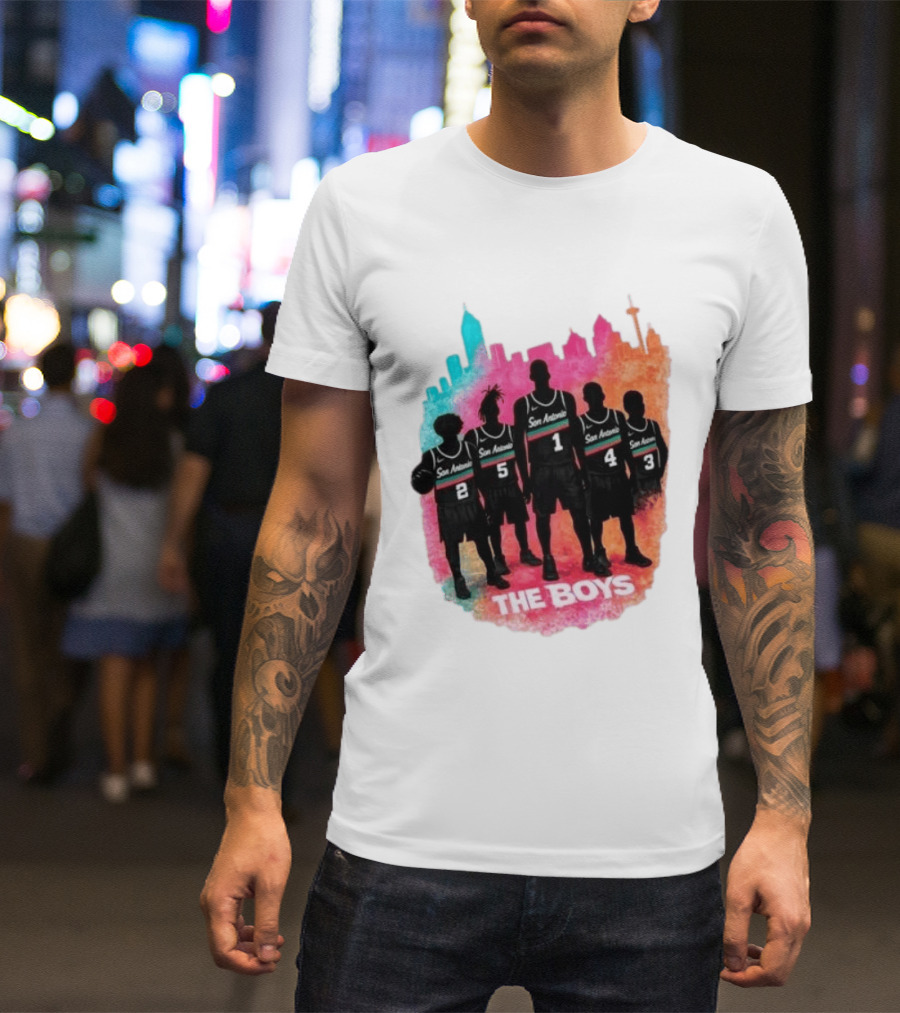 San Antonio Splash Hoops Skyline The Boys T-Shirt