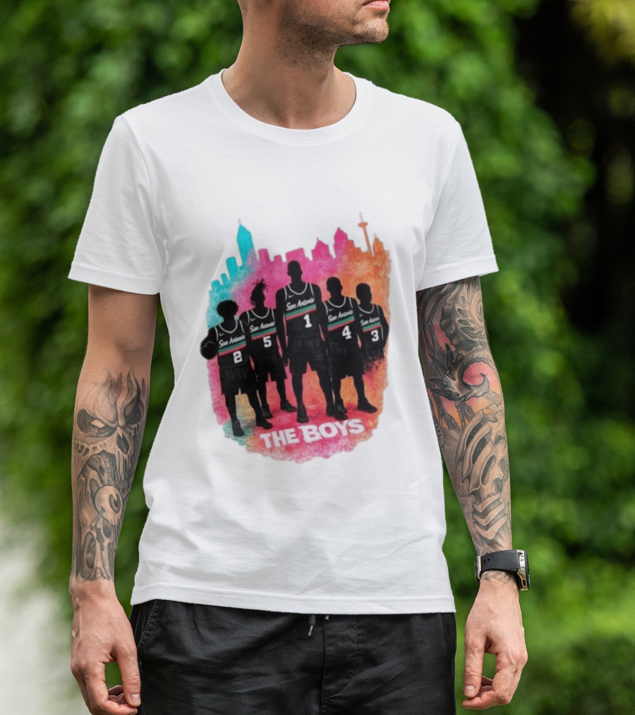 San Antonio Splash Hoops Skyline The Boys T-Shirt