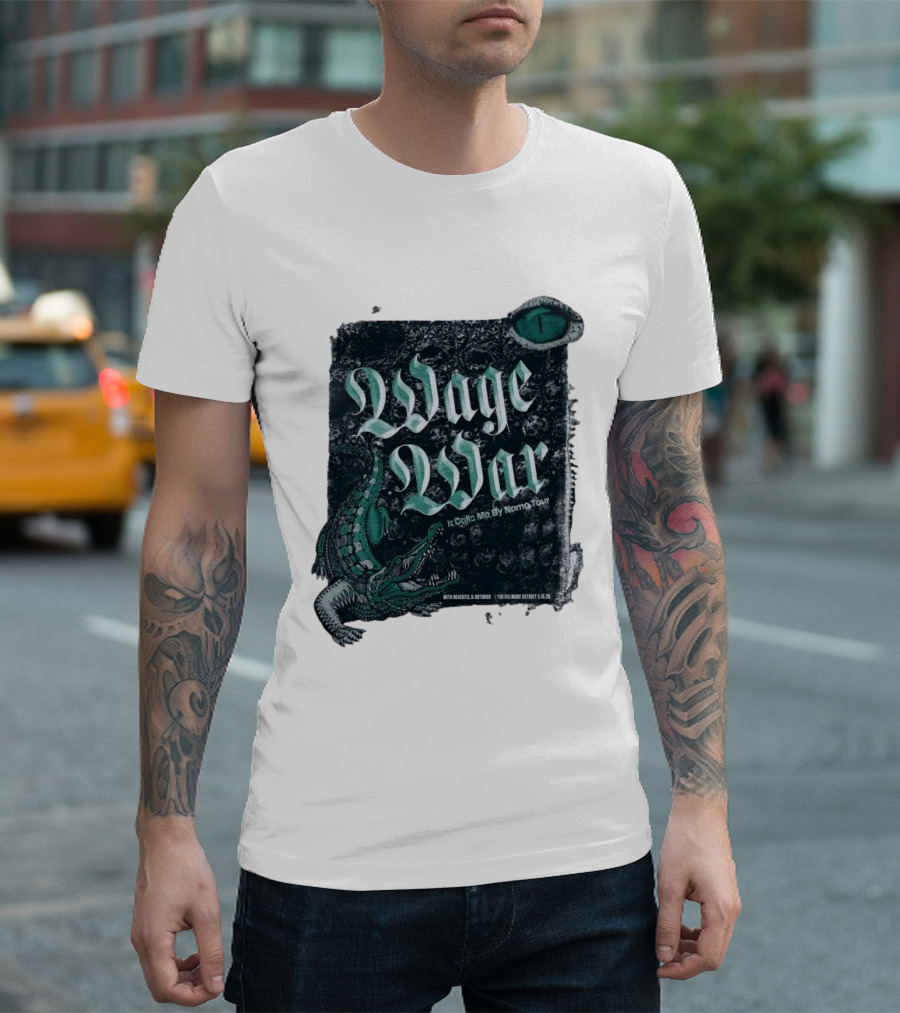 Wage War It Calls Me By Name Tour Detroit MI May 15 2026 Alligator Eye T-Shirt