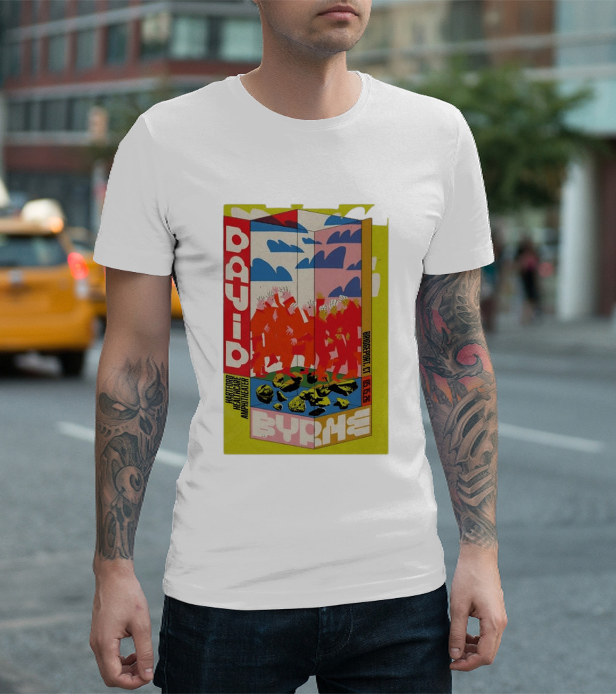 David Byrne Hartford Healthcare Amphitheater Bridgeport CT May 15 2026 Tour T-Shirt