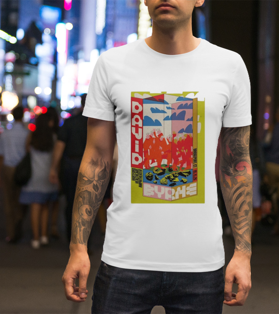 David Byrne Hartford Healthcare Amphitheater Bridgeport CT May 15 2026 Tour T-Shirt