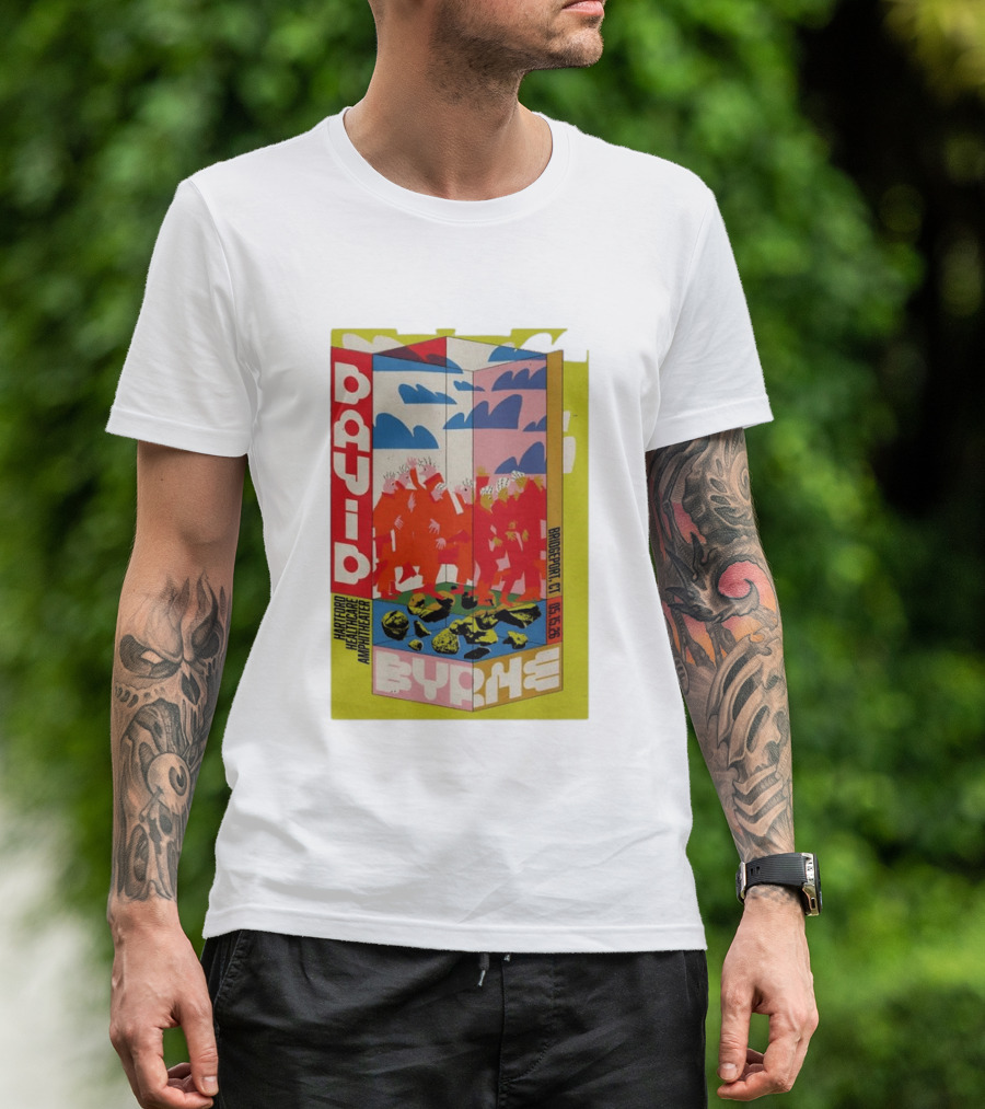 David Byrne Hartford Healthcare Amphitheater Bridgeport CT May 15 2026 Tour T-Shirt