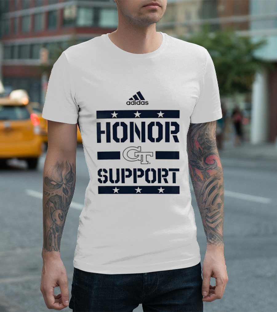 Adidas Georgia Tech GT Honor Support Stars T-Shirt