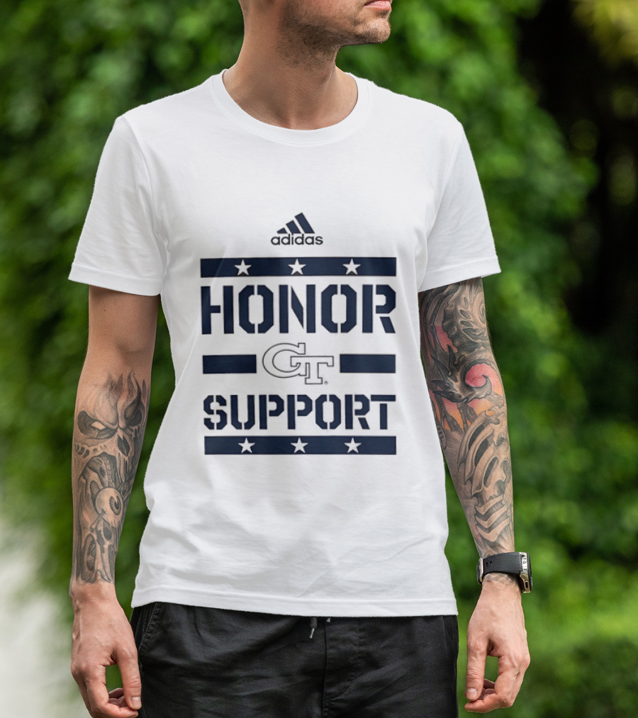 Adidas Georgia Tech GT Honor Support Stars T-Shirt