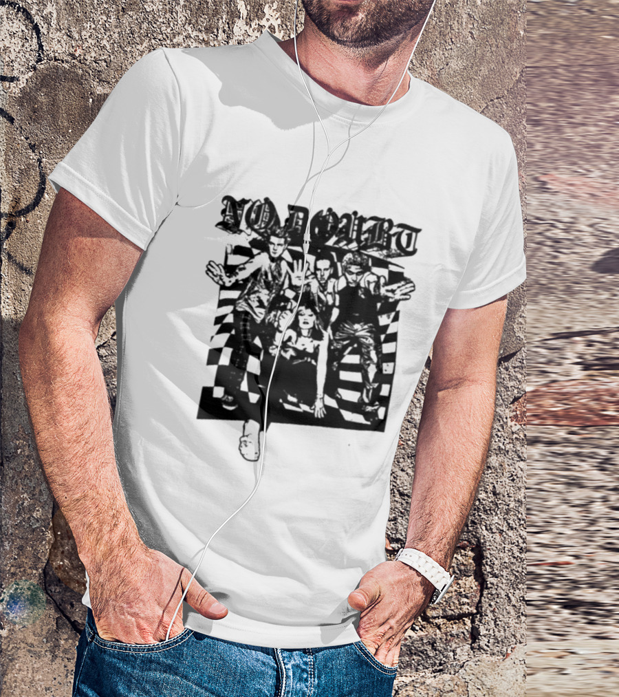 No Doubt Las Vegas Tour 2026 Checkered Band T-Shirt