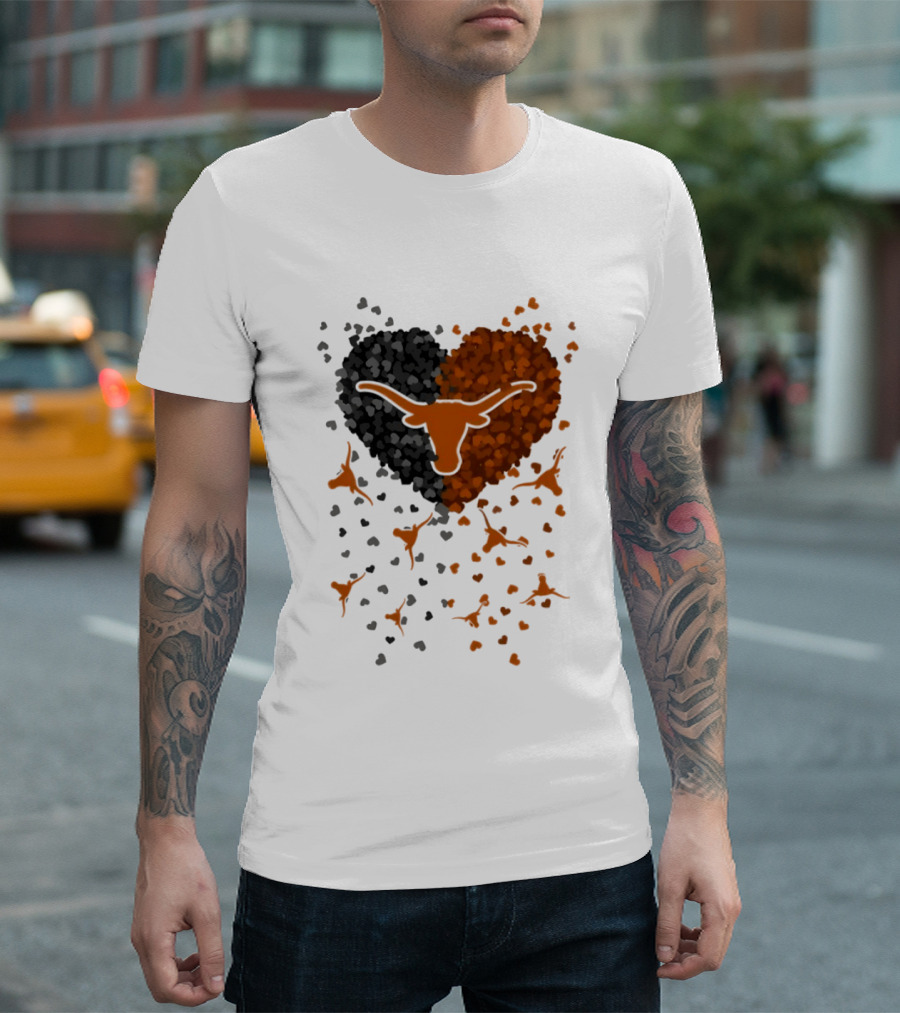 Heart Of Texas Longhorns Football 2026 Iconic Longhorn Logo Texas Pride T-Shirt