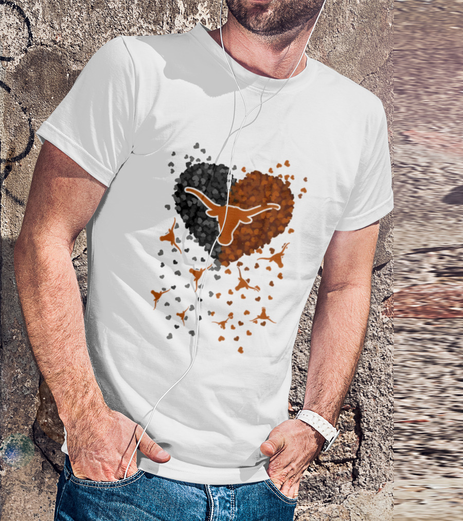 Heart Of Texas Longhorns Football 2026 Iconic Longhorn Logo Texas Pride T-Shirt