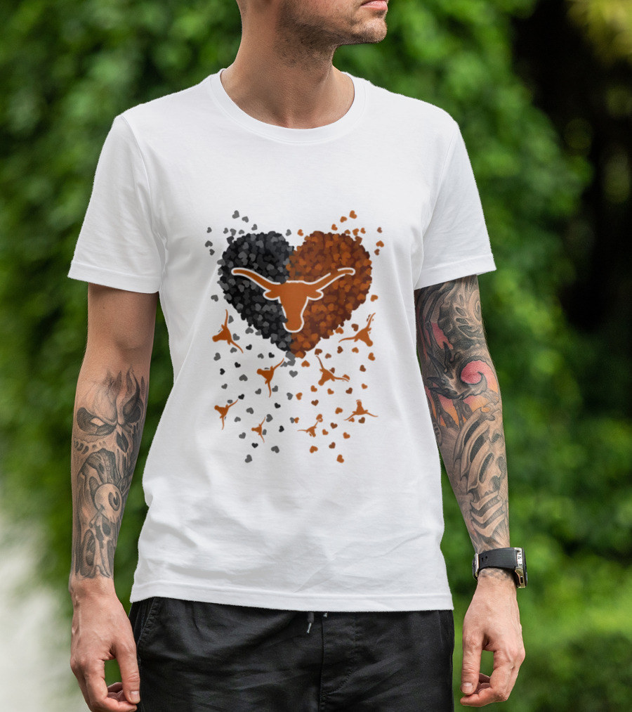 Heart Of Texas Longhorns Football 2026 Iconic Longhorn Logo Texas Pride T-Shirt