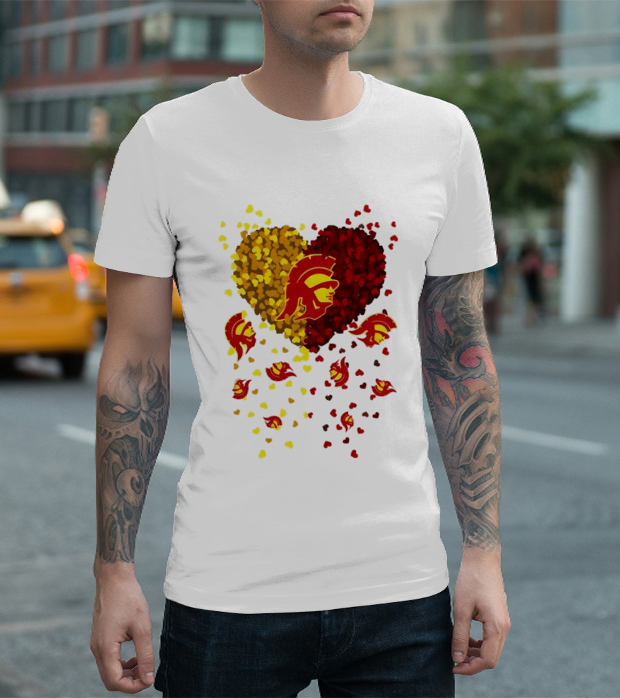 USC Trojans Heart Football 2026 Fan T-Shirt