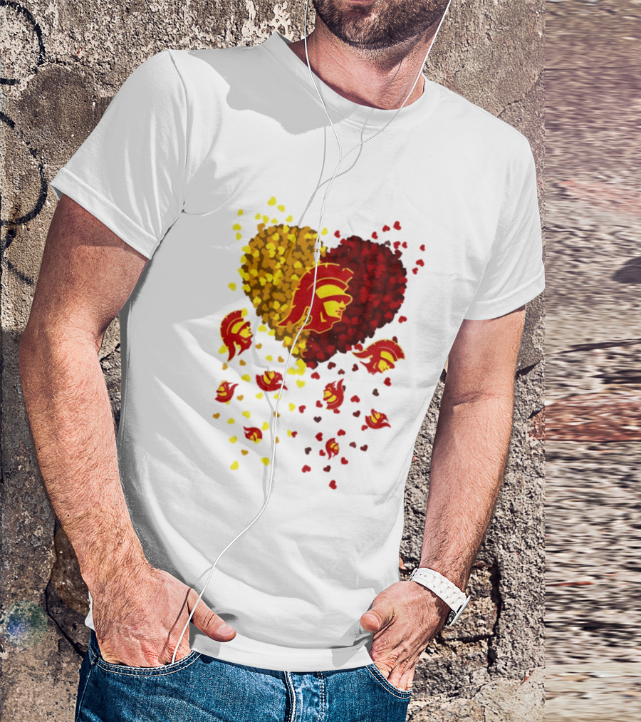 USC Trojans Heart Football 2026 Fan T-Shirt