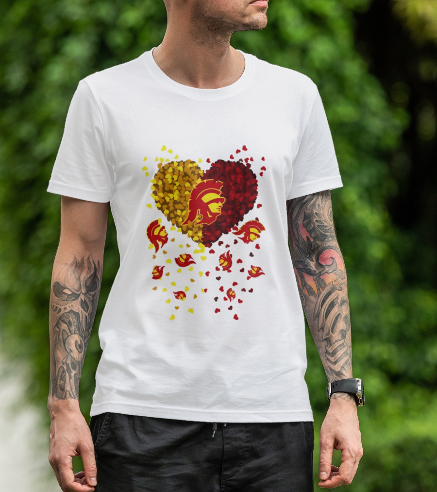 USC Trojans Heart Football 2026 Fan T-Shirt