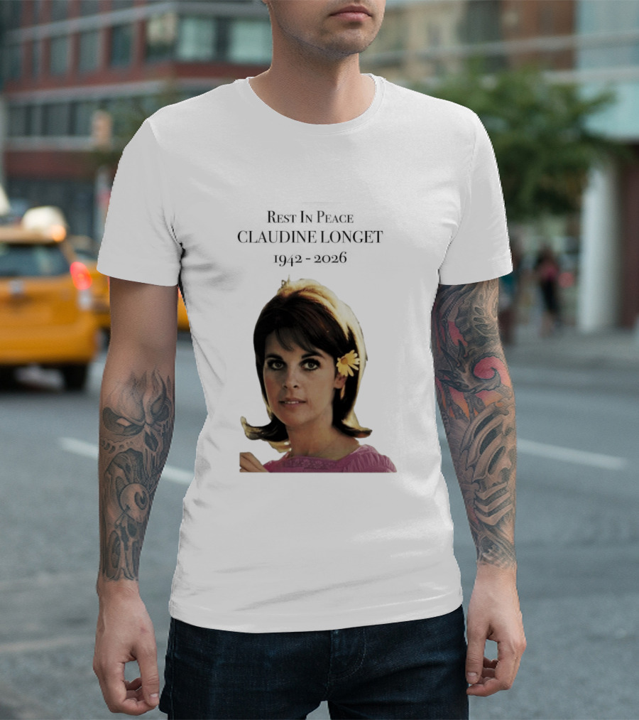 Rest In Peace Claudine Longet 1942 2026 Floral T-Shirt