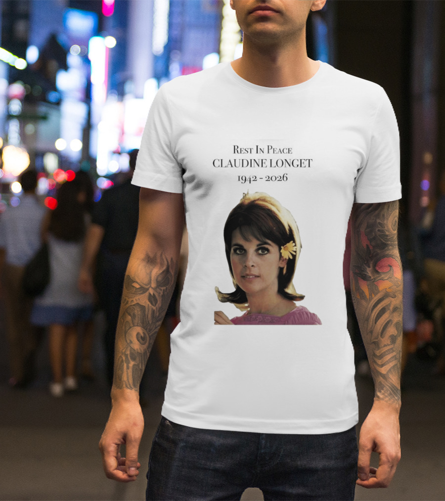 Rest In Peace Claudine Longet 1942 2026 Floral T-Shirt