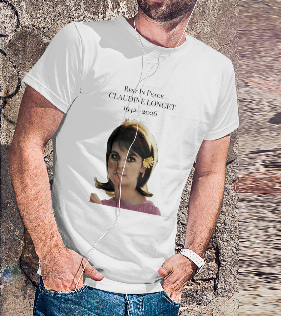 Rest In Peace Claudine Longet 1942 2026 Floral T-Shirt