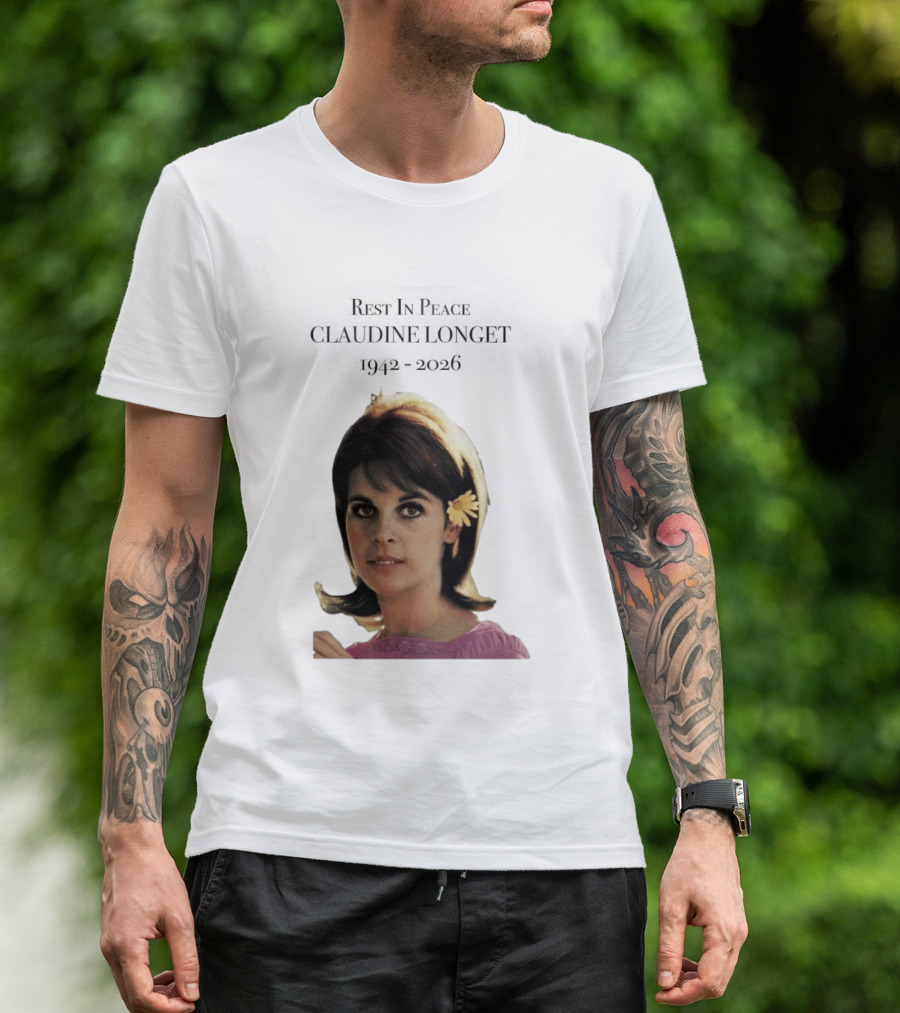 Rest In Peace Claudine Longet 1942 2026 Floral T-Shirt