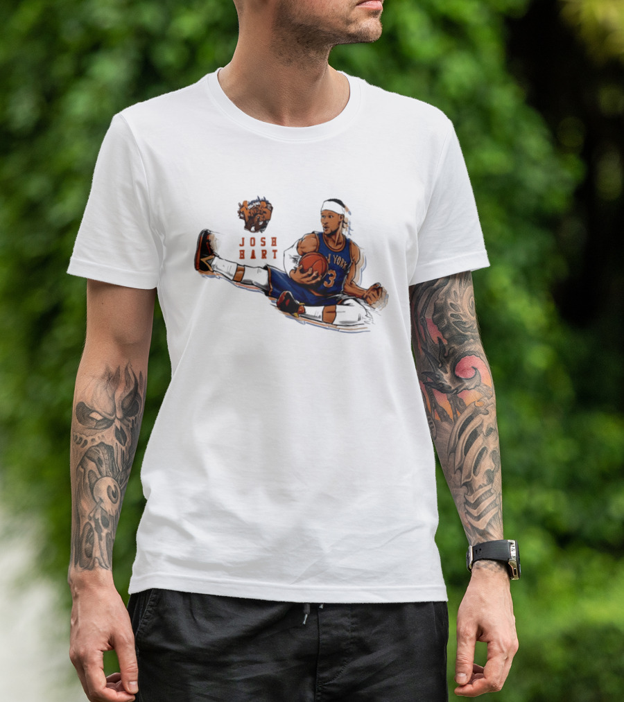 Josh Hart New York Knicks Basketball Star Pose T-Shirt
