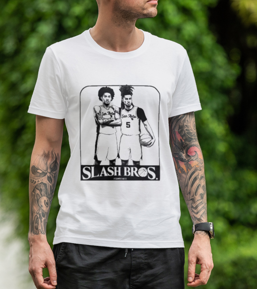 Slash Bros San Fran Basketball Duo 5 T-Shirt