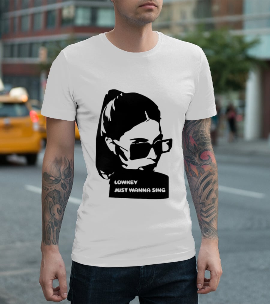 Lowkey Just Wanna Sing X Sophie Rey Sunglasses Girl T-Shirt