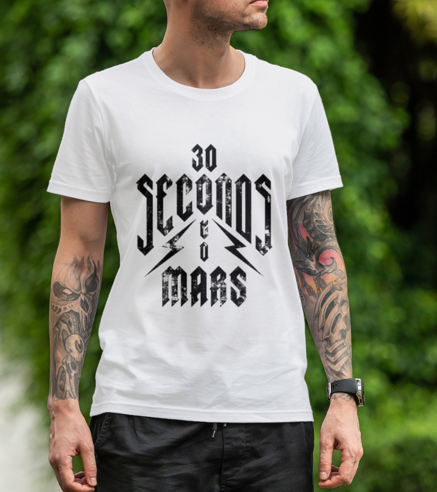 30 Seconds To Mars Lightning Bolt T-Shirt