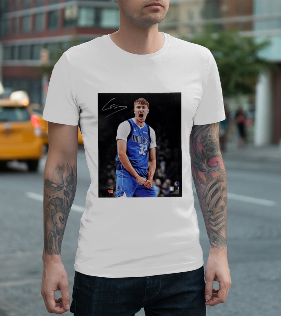 Cooper Flagg Dallas Mavericks Autographed Memorabilia NBA Collectible T-Shirt